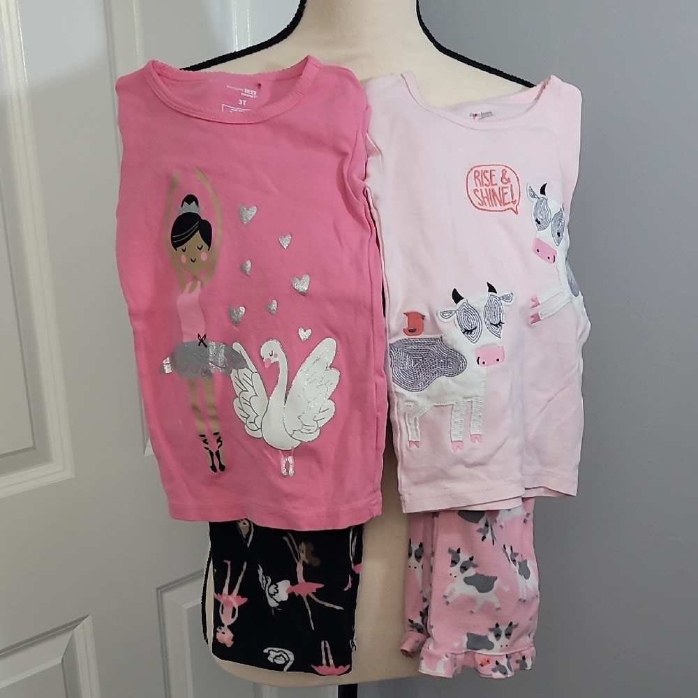 Bundle of Carter's Simple Joys 2 Sets of 3T Pajama Set